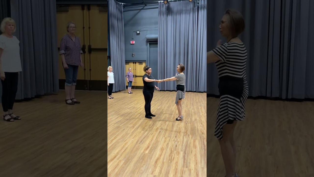 West Coast Swing beginner lesson: Left Pass 2. Bloomington, MN (Ballroom & Latin Dance Club).