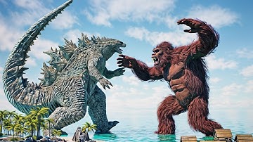 Epic Kong vs Godzilla Battle Scenes by Dazzling Divine