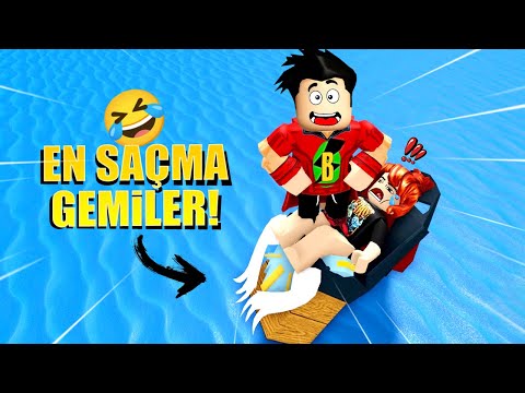 EN SAÇMA GEMİ İLE YOLUN SONUNA GİTTİK!! 🚢 Roblox Build A Boat For Treasure