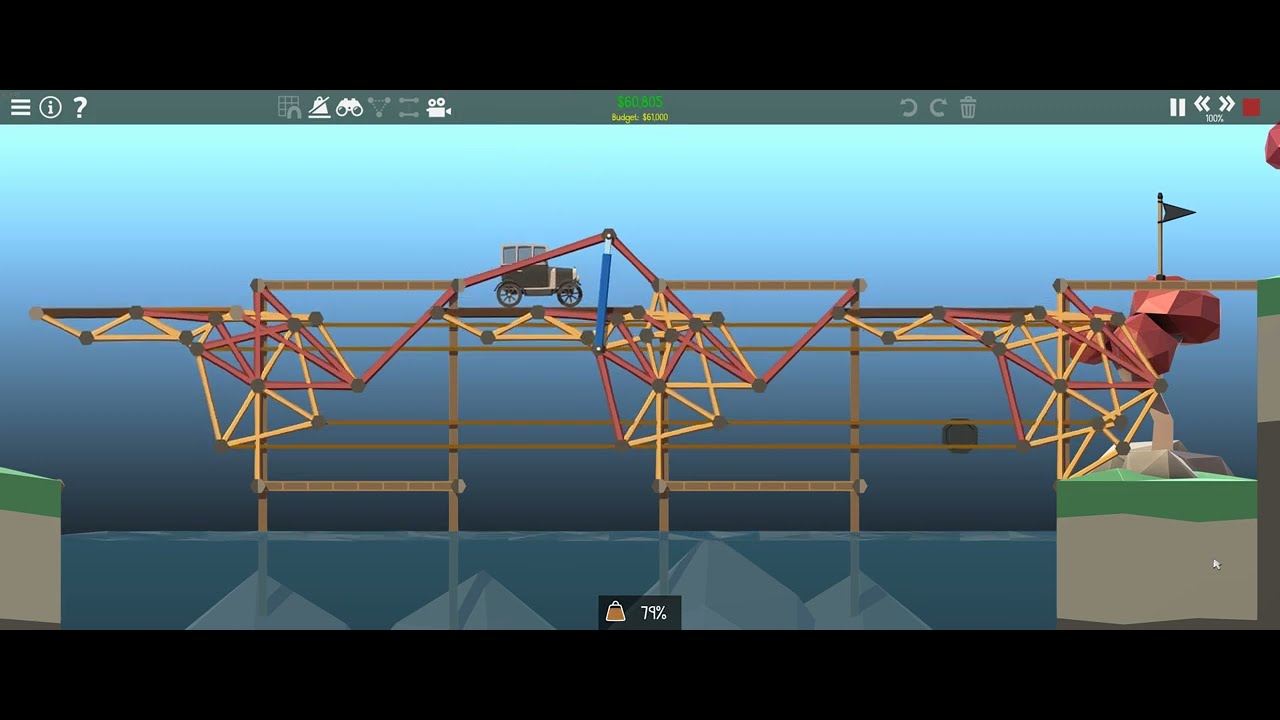 Poly Bridge Big Rig Level Poly Bridge 2 - Level 5-11 (v3) - YouTube