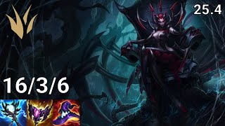 Elise Jungle vs Pantheon - EUW Master | Patch 25.4