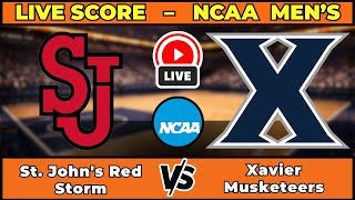 🔴 LIVE: St. John's Red Storm at Xavier Musketeers | NCAA Men's Basketball Scoreboard | Jan 24