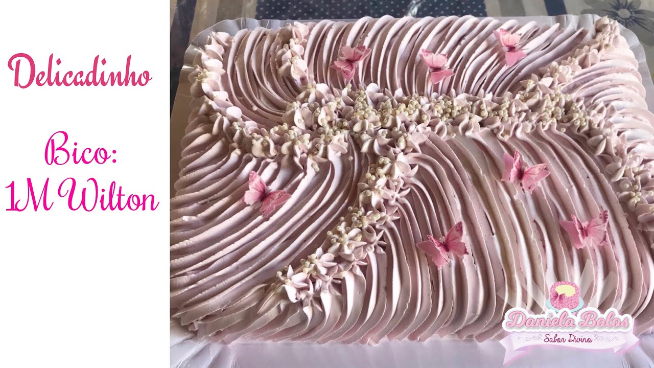 Confeitando c/ bico 1M Wilton uma maneira diferente