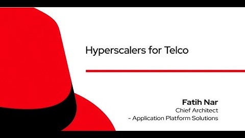 Hyperscalers for Telcos