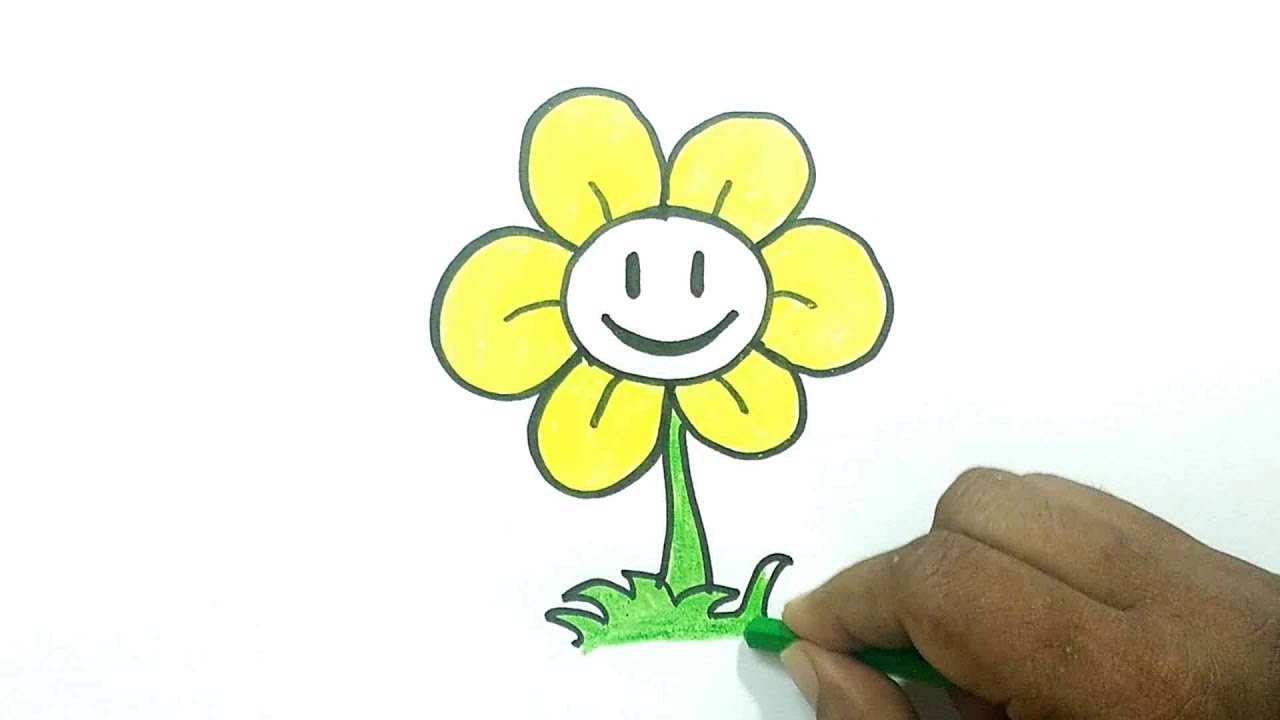 How to Draw Flowey  Undertale 