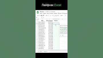 Как быстро рассчитать возраст людей по дате рождения? | Лайфхак Excel