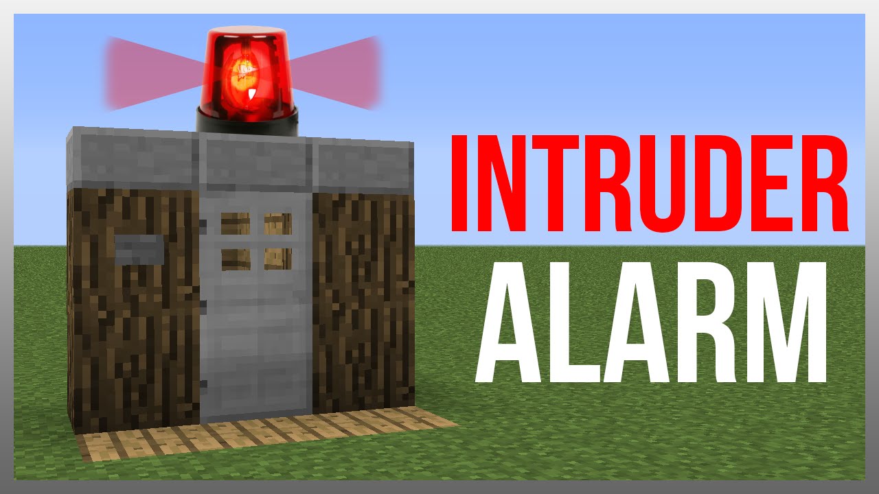 Minecraft 1.12: Redstone Tutorial - Intruder Alarm! - YouTube