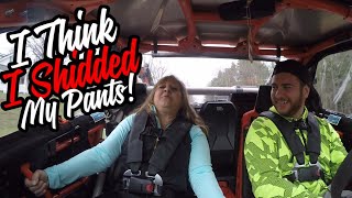 I took my mother for a ride in my Can-am X3 Turbo RR