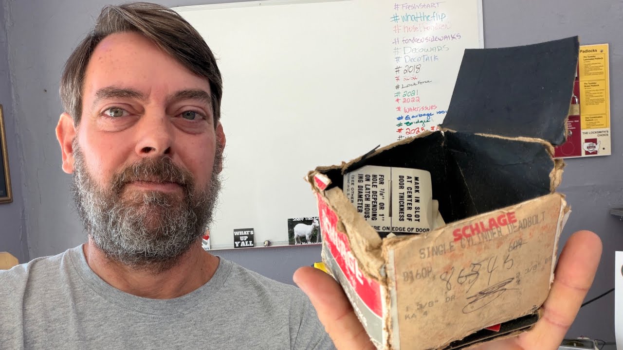 the black boxes of old Schlage deadbolts
