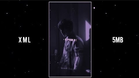 ~ O PYARE HO 💔💯 || SAD XML FILE 📥 || #xml#alightmotion #am_editors_india #presetalightmotion