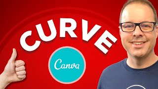 CURVE Text in Canva - Beginner Tutorial screenshot 1