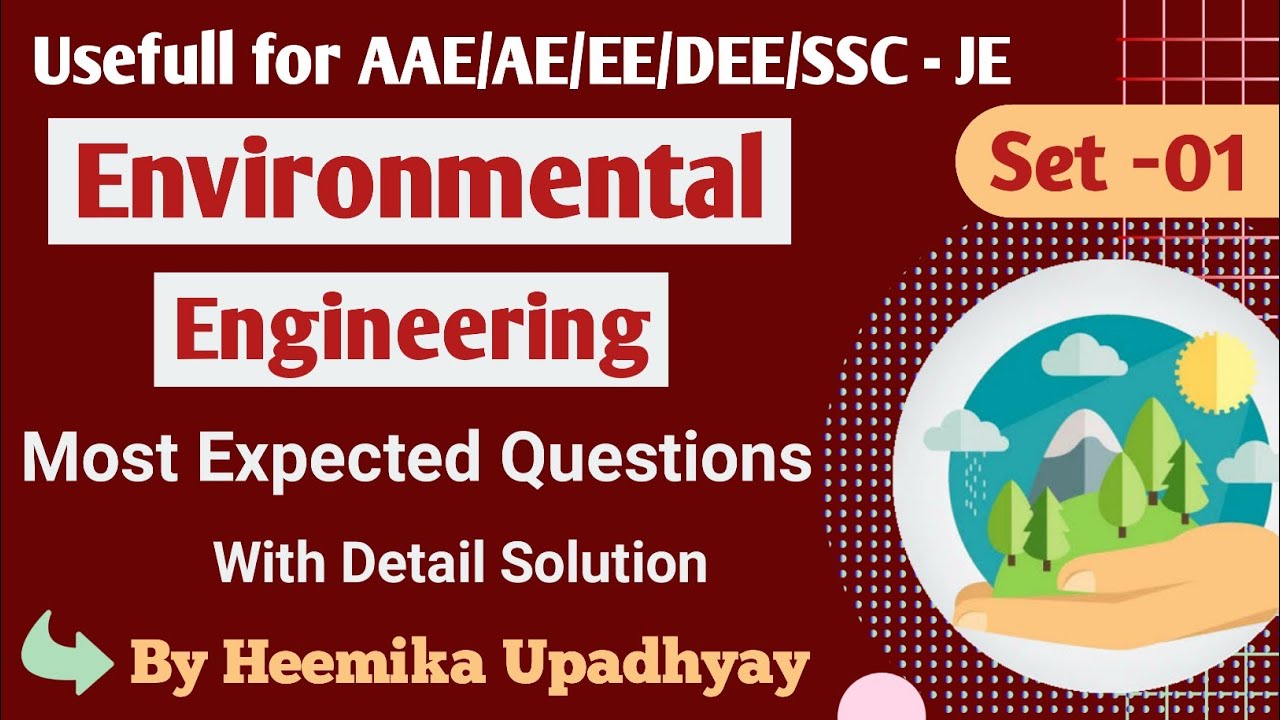 Set 1 | Environment Engineering Most IMP MCQ Questions for Additional Assistant Engineer (AAE)|GSSSB