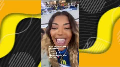 Ludmilla e Brunna Gonçalves assistindo jogo no Maracanã (24)