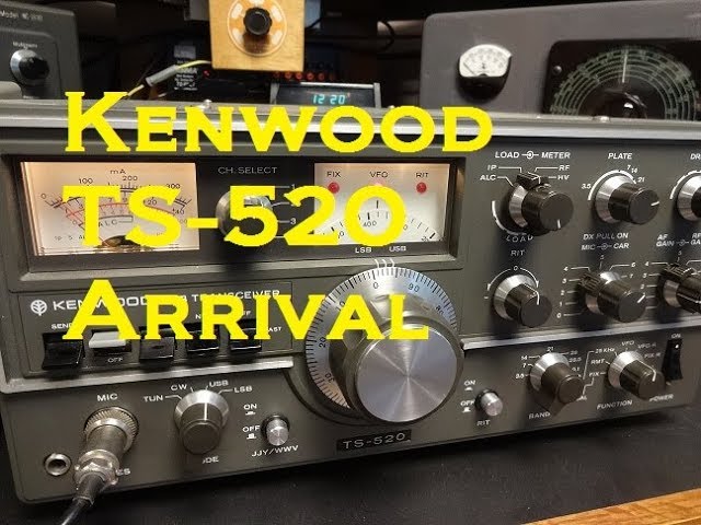 Vintage Kenwood TS-520 Ham Transceiver Arrival N6tlu Shack with