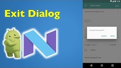 32 Android Material Design- How to Create Exit Confirmation Dialog in Android  - Durasi: 6:04. 