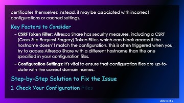 Resolving Alfresco Share Login Errors After SSL Certificate Update