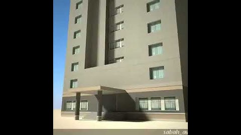 3D Model of High Rise Office Building 01- Lowpoly Review