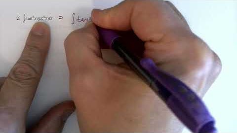 Trigonometric Integrals Part 2