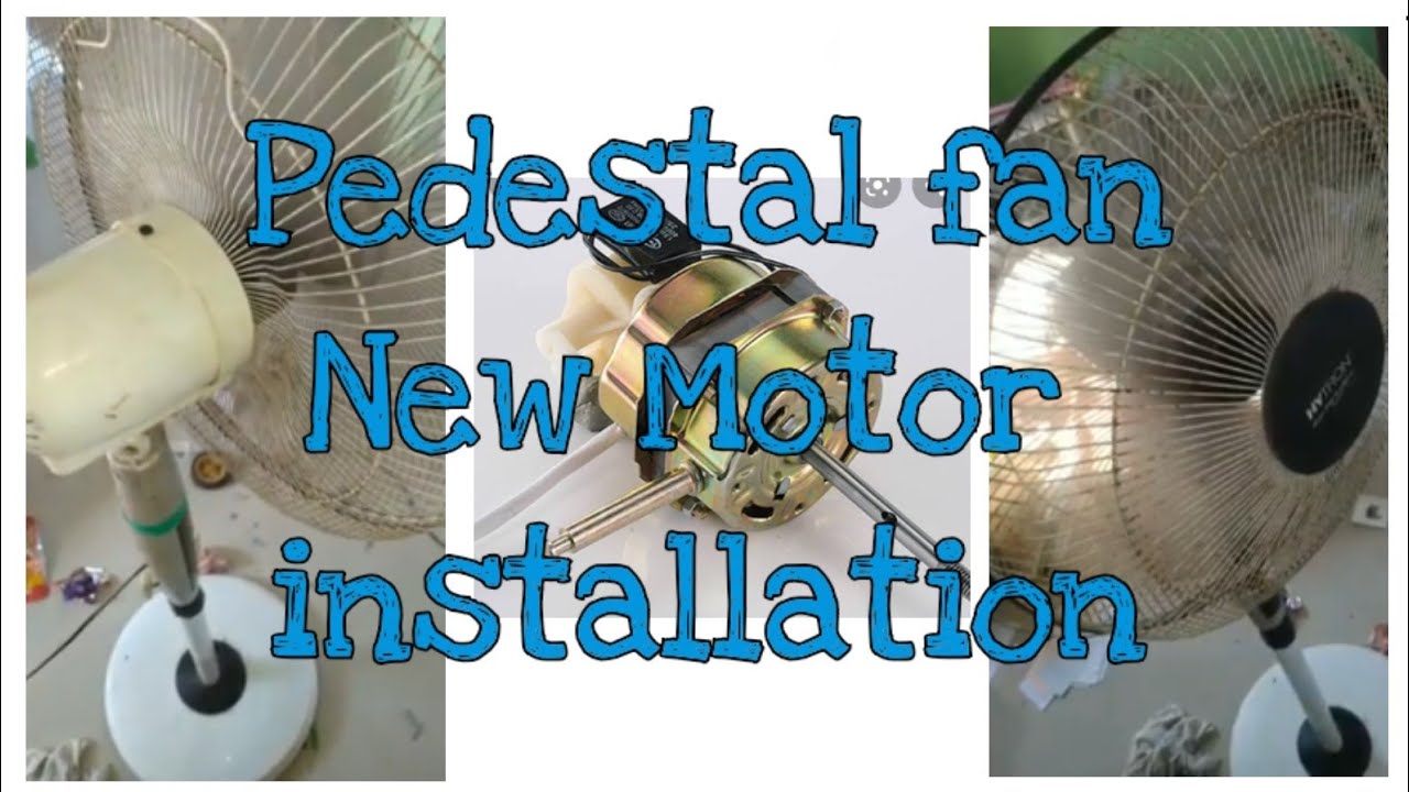 pedestal fan motorrepairing pedestal fanNew motor fixing HOW its