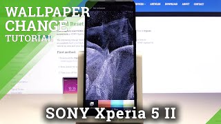 How To Change Screen Theme On Sony Xperia 5 Ii Set Up Wallpaper Youtube
