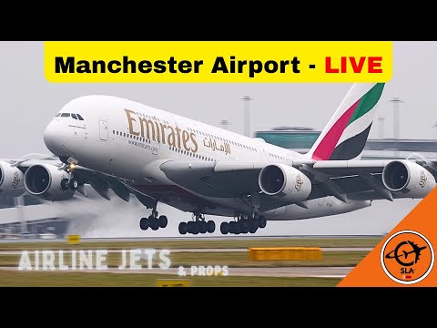 Plane spotting - LIVE - Airbus A380, A350, 787 and more! Saturday 2nd August Manchester Airport UK