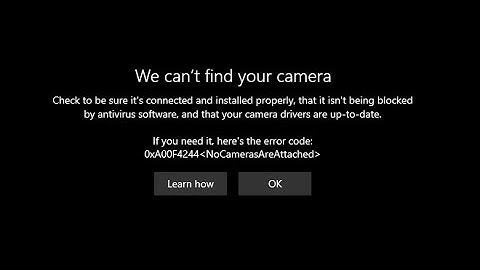 Camera laptop bị lỗi lỗi 0xa00f4244 hoặc 0x200f4244 năm 2024
