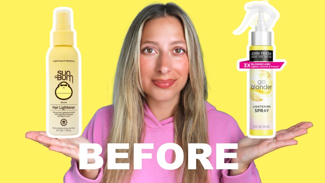 TESTING HAIR LIGHTENERS - SUN BUM VS JOHN FRIEDA. DO THEY ACTUALLY WORK? Product Review