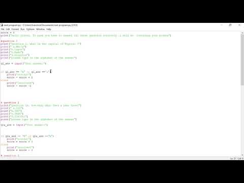 multiple choice quiz with Python by lilian 19 54 02