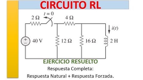 ➡️CIRCUITO RL,  respuesta total, respuesta natural y respuesta forzada eje  1