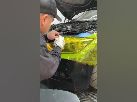 Yellow headlight tint 🔥 - YouTube