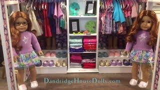 American Girl Doll Walk-In- Closet for Truly Me Dollhouse Colorful Fun Room