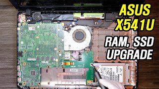ASUS X541U Upgrade RAM, SSD, Hard Drive (Disassembly)