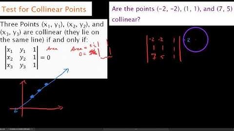 HPC , 8.5.3 , Testing for collinear points