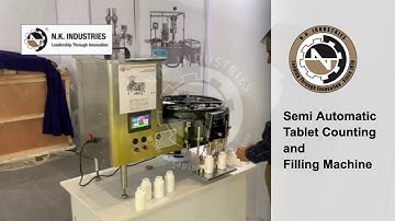 Semi Automatic Tablet Counting and Filling Machine