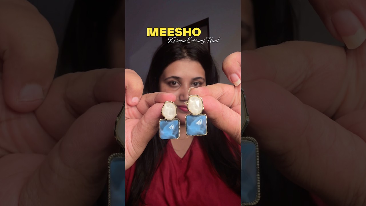 Korean Earring Haul Meesho | Meesho Finds | Meesho Haul 