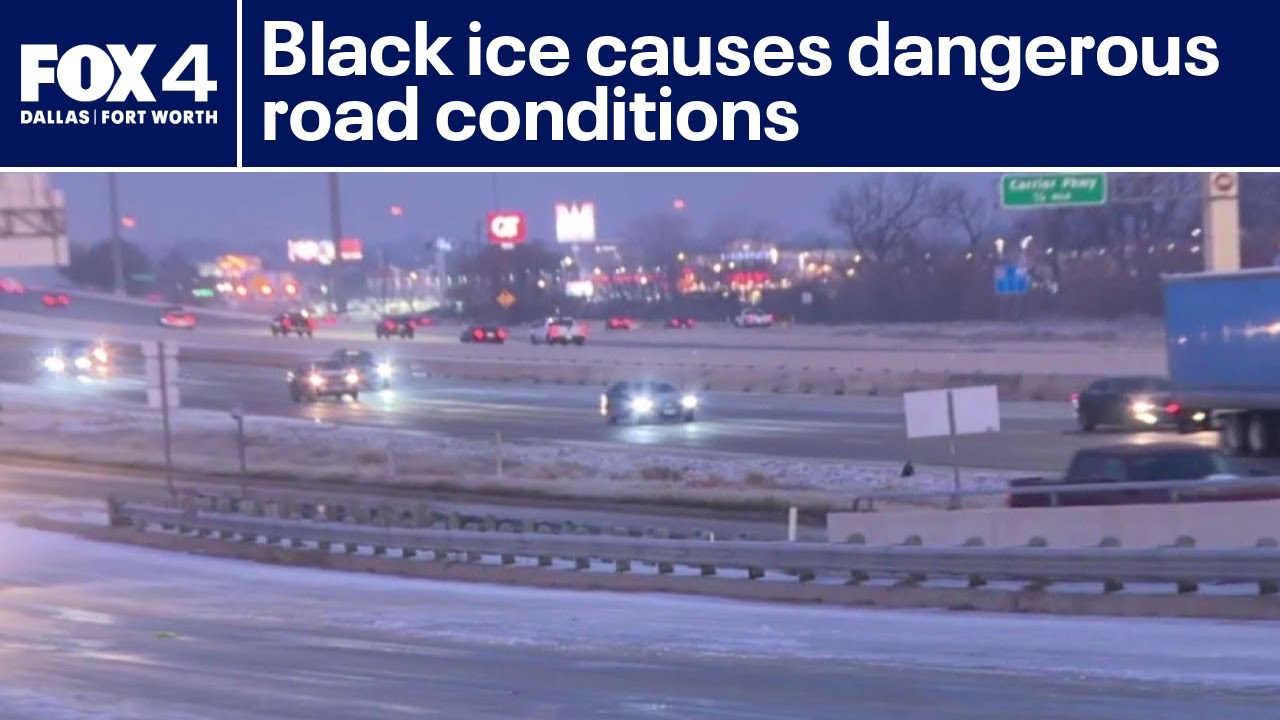 Winter storm: Black ice causing dangerous road conditions Wednesday