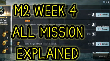 M2 RP WEEK 4 ALL MISSIONS EXPLAINED |BGMI |M2 ROYAL PASS |Nuts Striker