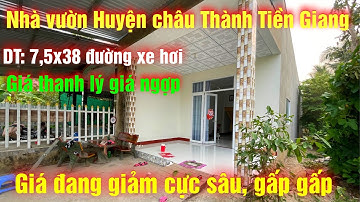 Bể Nợ Cần Bán Căn Nhà Vườn Giá Rẻ, Đường Xe Hơi , 300m2 Gần Trường Đại Học Tiền Giang,
