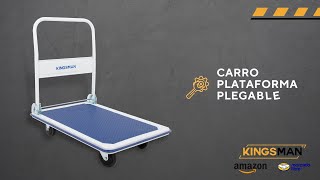 Carro plataforma plegable con ruedas soporta hasta 300 kilos | Kingsman