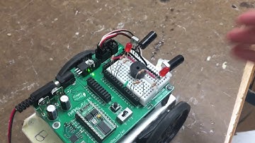 Infrared Radiation Sensors on the BOE Bot going through a maze