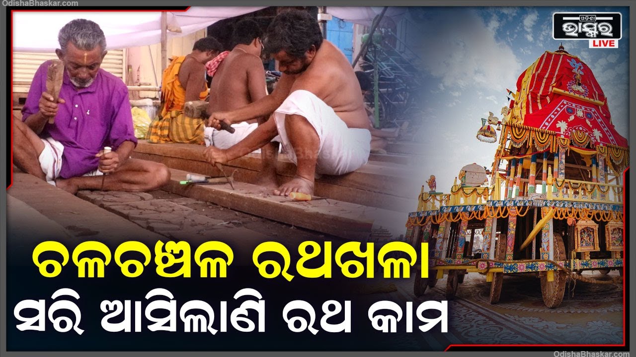 ପାଖେଇ ଆସୁଛି ବିଶ୍ୱପ୍ରସିଦ୍ଧ ରଥଯାତ୍ରା, ସରି ସରି ଆସିଲାଣି ରଥ କାମ | ନିର୍ମାଣ ଶେଷ ପର୍ଯ୍ୟାୟରେ