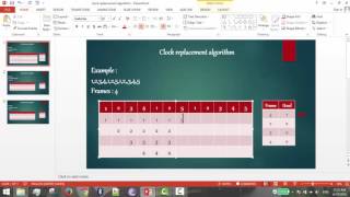 Clock replacement algorithm