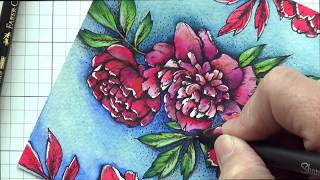 Adding black accents to enhance your coloring.