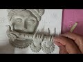 Krishna Mural canvas painting - Part 1/ 3D Wall decor / Krishna sculpting