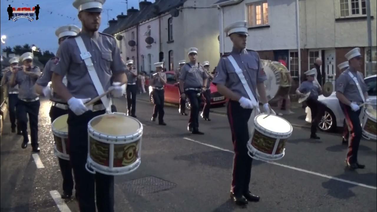 Upper Bann Fusiliers Flute Band Blackskull Orange & Blue Flute Band