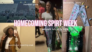 HOMECOMING SPIRIT WEEK VLOG | dressing up, football games, + more