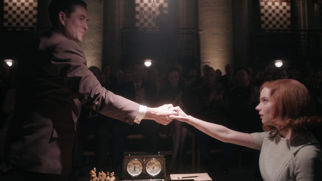 👑 Beth Harmon's Final Chess Game. The Queen's Gambit. Full Scene ...