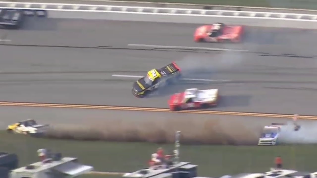 Sanchez & Others Crash - Call by MRN ( 2024 NCWTS at Talladega ) - YouTube