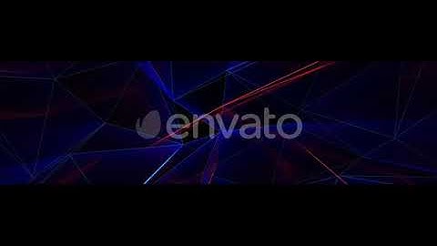 Triangle Glowing Lines Background Loop Ultra Wide | Motion Graphics - Videohive template