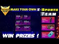 Make Your Own Dream ESports Team | Dream ESports Team Challenge | Free Fire Pro Leauge | @TG Delete